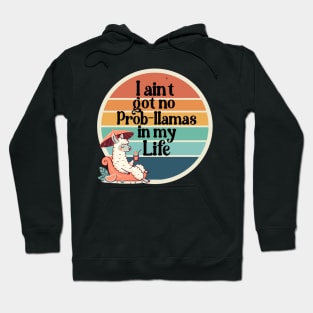 I ain't got no prob-llamas in my life Hoodie